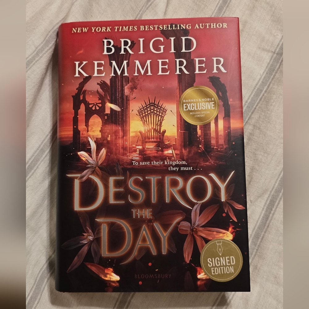 Destroy The Day Hardcover B&N Signed Edition Book